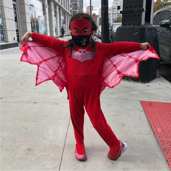PJ Masks Owlette Kids Halloween Costume with Mask and Cape (Size: 2T-4T) - Picture 1 of 14